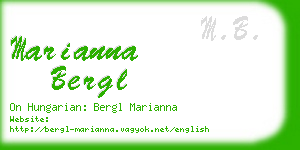 marianna bergl business card